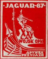 Emblemat ćwiczeń pod kryptonimem "Jaguar-87".