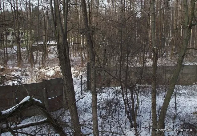 Widok na bramę wjazdową na strefę ogniową 4. dr OP m. Baniocha - 2012 rok. Widok na bramę wjazdową na strefę ogniową 4. dr OP m. Baniocha.