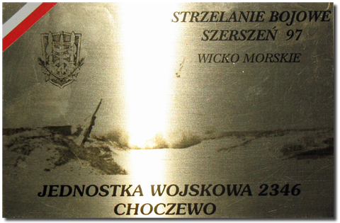 Ryngraf pamitkowy z poligonu Wicko Morskie z 1977 r. Ryngraf pamitkowy z poligonu Wicko Morskie z 1977 r.