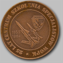 Medal pamiątkowy: 25 lat CSS WOPK.