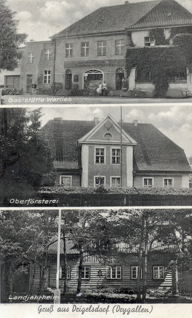 Drygały, pocztówka wysłana 18 lipca 1941