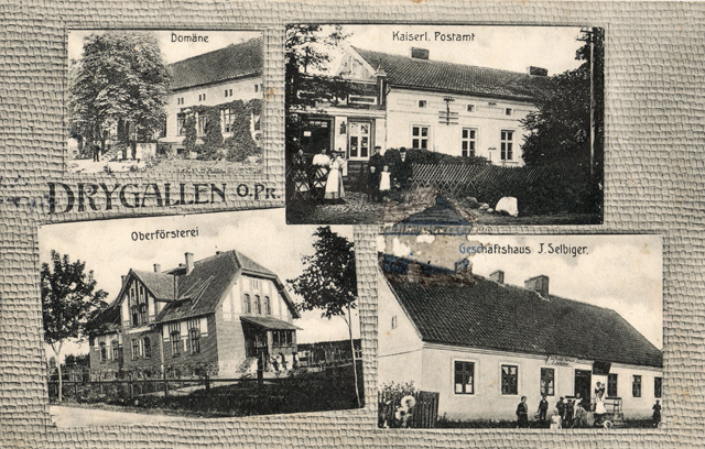 Pocztówka z Drygał, wysłana 6 maja 1910