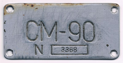 Tabl. znam. SM-90 nr 3368 Tabl. znam. SM-90 nr 3368
