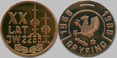 Medal pamiątkowy z okazji XX-lecia 39 dr OP.