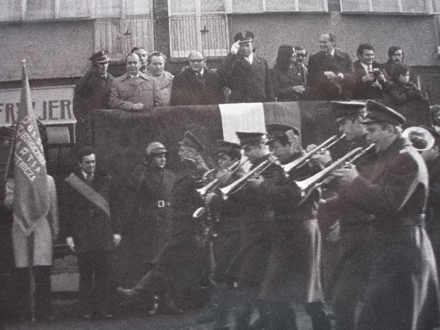 Przysięga wojskowa w Gryfinie - lata 70-te.