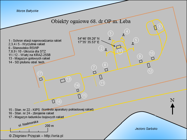 Obiekty 68. dr OP m. Łeba. Obiekty 68. dr OP m. Łeba.
