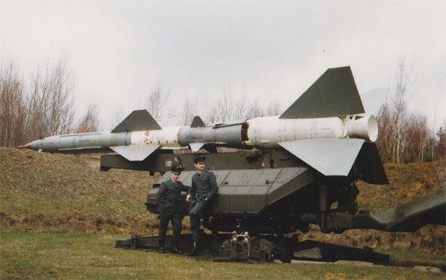 Wyrzutnia rakiet w byłym 8. dr OP m. Lesznowola.