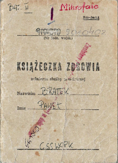 Książeczka zdrowia.