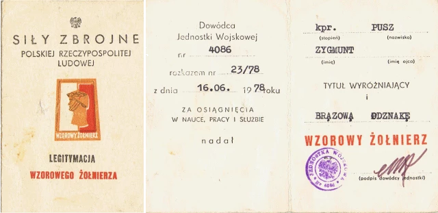 Wzorowy Żołnierz.
