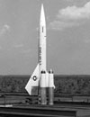 CIM-10 Bomarc na wyrzutni startowej. Foto: Wikimedia Commons - USAF