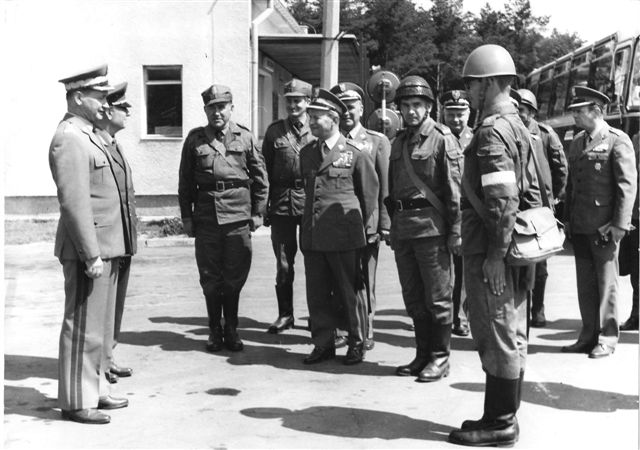 Minister Obrony Narodowej gen. Wojciech Jaruzelski z wizytą w 65 doar - 1980 r.