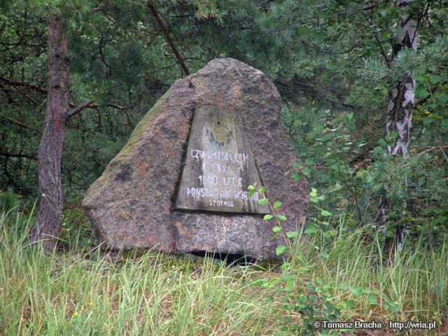 Zapomniany pomnik w byłym 23. dr OP m. Sobieszewo. Foto: Tomasz Bracha. Zapomniany pomnik w byłym 23. dr OP m. Sobieszewo.