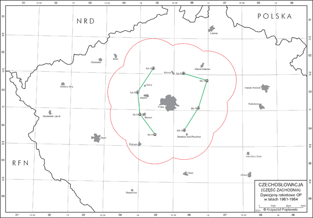 Dywizjony rakietowe w rejonie Pragi w latach 1961 - 1964. Dywizjony rakietowe w rejonie Pragi w latach 1961 - 1964.
